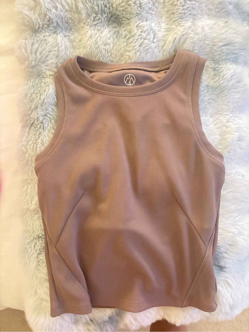 Mauve Ribbed Tank Top